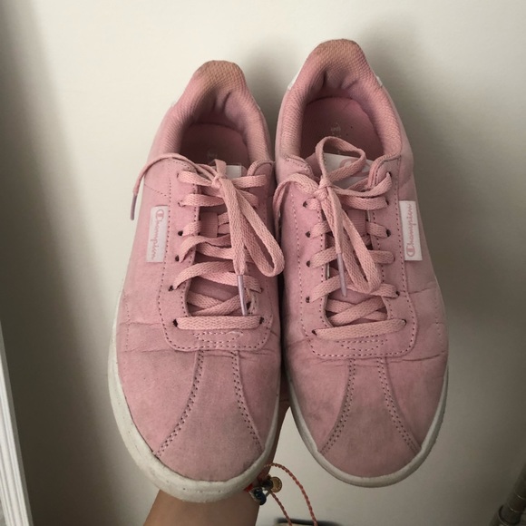 Champion Shoes - Pink Suede Champion Shoes